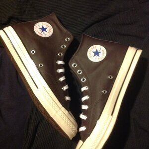 Converse Men's Chuck Taylor 70 Heritage Brown Leather Sneakers - New in Box